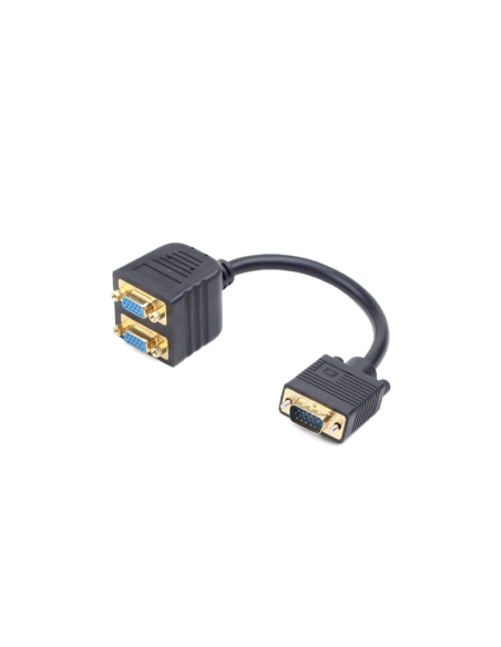 Gembird CC-VGAX2-20CM cable VGA 0,2 m VGA (D-Sub) 2 x VGA (D-Sub) Negro