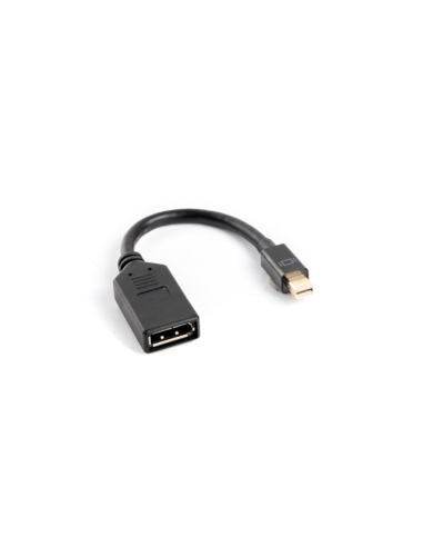 Lanberg AD-0003-BK cable DisplayPort 0,12 m Mini DisplayPort Negro