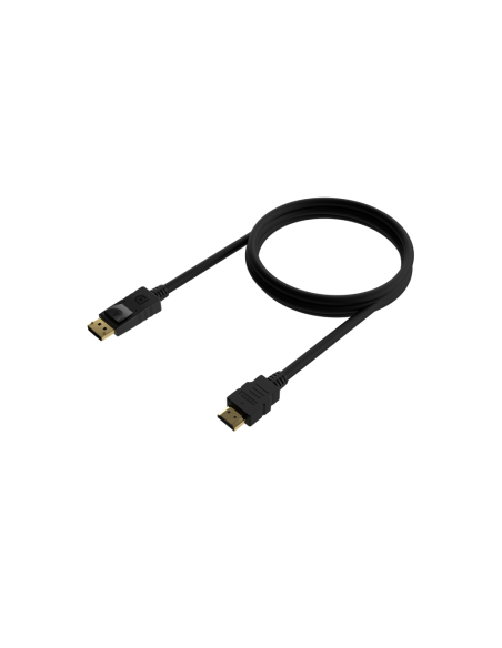 AISENS Cable Conversor DISPLAYPORT a HDMI, DP/M-HDMI/M, Negro, 0.5M