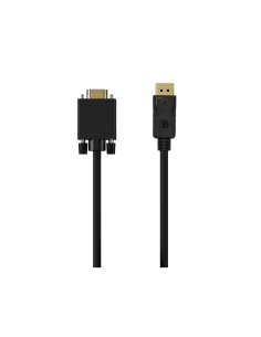 AISENS Cable Conversor DISPLAYPORT a VGA, DP/M-VGA/M, Negro, 1.0M 2
