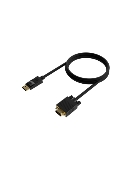 AISENS Cable Conversor DISPLAYPORT a VGA, DP/M-VGA/M, Negro, 1.0M