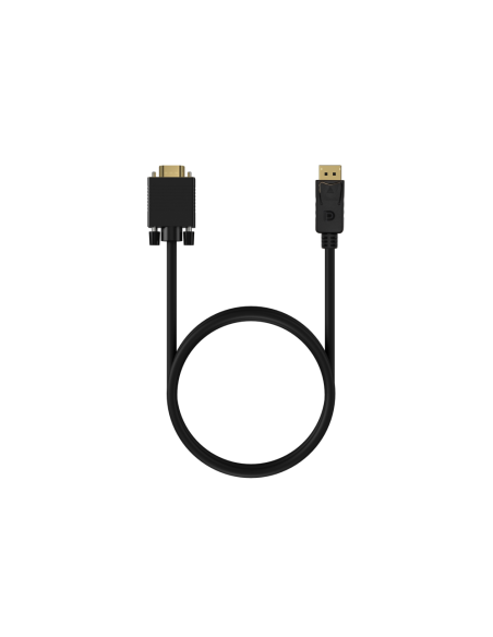 AISENS Cable Conversor DISPLAYPORT a VGA, DP/M-VGA/M, Negro, 1.0M