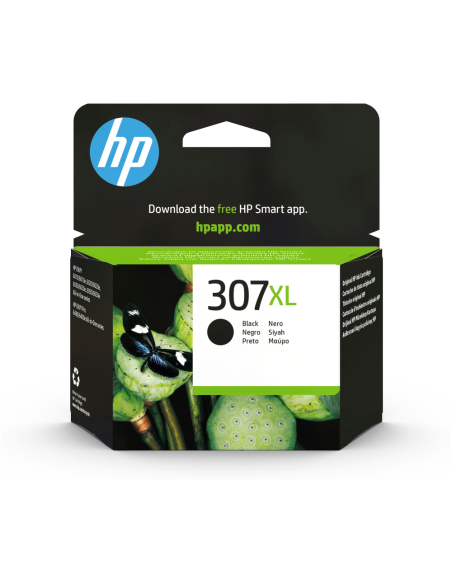 HP Cartucho de tinta Original 307XL de capacidad superior negro