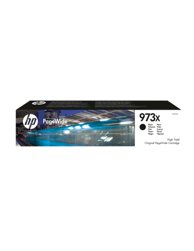 HP Cartucho negro original PageWide 973X de alto rendimiento