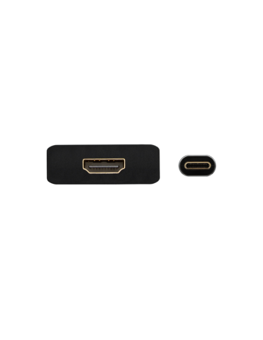 AISENS Conversor Aluminio USB-C A HDMI 4K@30Hz, USB-C/M-HDMI/H, Gris, 15cm