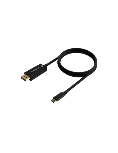 AISENS Cable Conversor USB-C a Displayport 8K@60Hz, USB-C/M-DP/M, Negro, 0.8M