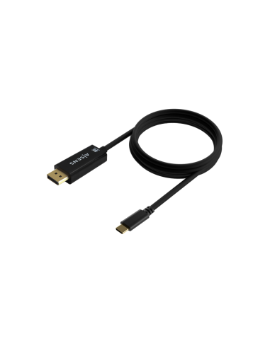 AISENS Cable Conversor USB-C a Displayport 8K@60Hz, USB-C/M-DP/M, Negro, 1.8M