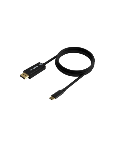 AISENS Cable Conversor USB-C a Displayport 8K@60Hz, USB-C/M-DP/M, Negro, 1.8M