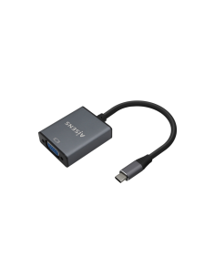 AISENS Conversor Aluminio USB-C a VGA, USB-C/M-HDB15/H, Gris, 15cm 2