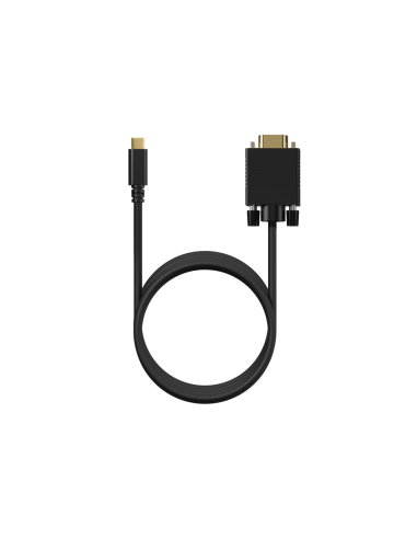 AISENS Cable Conversor USB-C a VGA, USB-C/M-HDB15/M, Negro, 1.8M