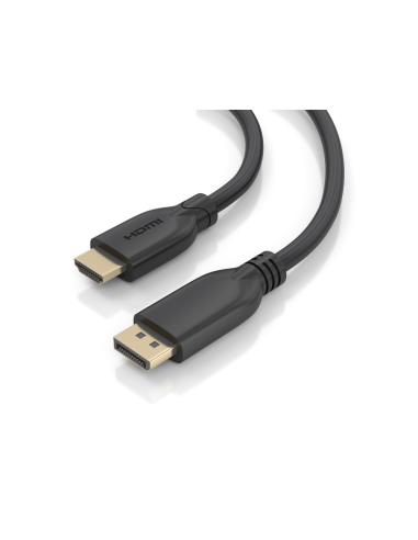 AISENS A125-0920 adaptador de cable de vídeo 5 m DisplayPort HDMI Negro