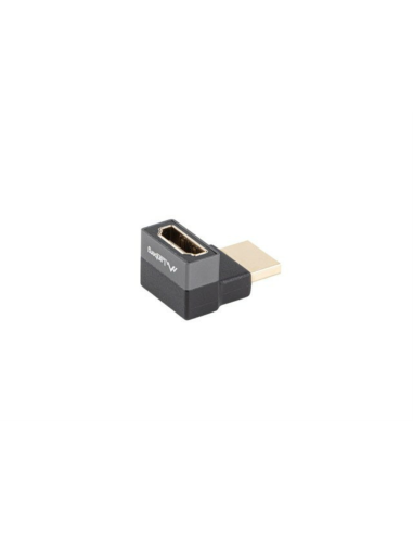 Lanberg AD-HDMI-08 adaptador de cable de vídeo HDMI tipo A (Estándar) Negro, Plata