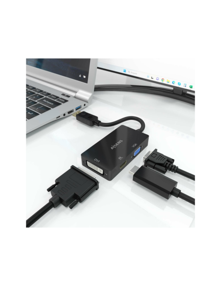 AISENS A125-0861 adaptador de cable de vídeo 0,15 m VGA + HDMI + DVI