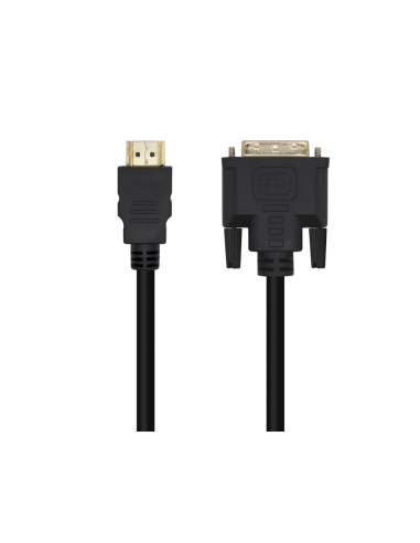 AISENS Cable DVI A HDMI, DVI 18+1/M-HDMI A/M, Negro, 3.0m