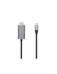 AISENS Cable conversor USB-C a HDMI 4K@60HZ, USB-C/M-HDMI/M, Negro, 0.8m 2