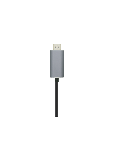 AISENS Cable conversor USB-C a HDMI 4K@60HZ, USB-C/M-HDMI/M, Negro, 0.8m