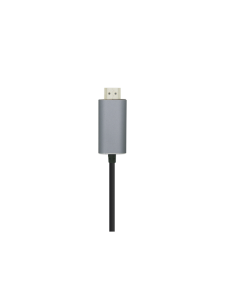 AISENS Cable conversor USB-C a HDMI 4K@60HZ, USB-C/M-HDMI/M, Negro, 0.8m