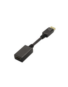 AISENS A125-0134 adaptador de cable de vídeo 0,15 m DisplayPort HDMI Negro 2