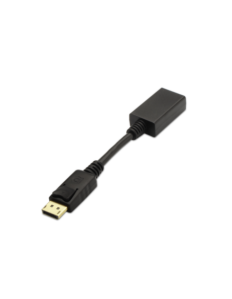 AISENS A125-0134 adaptador de cable de vídeo 0,15 m DisplayPort HDMI Negro