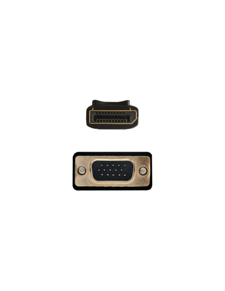 AISENS A125-0365 adaptador de cable de vídeo 2 m DisplayPort VGA D-SUB Negro