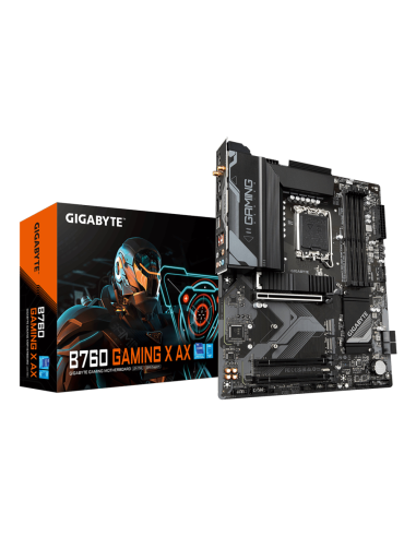 GIGABYTE B760 GAMING X AX Placa Base - Compatible con procesadores Intel Core de 14ª generación, VRM digital de 8+1+1 fases, has