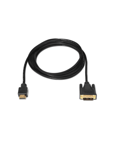 AISENS A117-0090 adaptador de cable de vídeo 1,8 m HDMI tipo A (Estándar) DVI 18+1 Negro