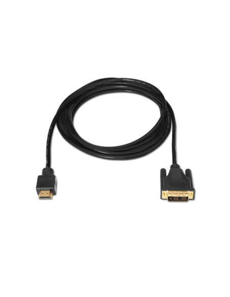 AISENS A117-0090 adaptador de cable de vídeo 1,8 m HDMI tipo A (Estándar) DVI 18+1 Negro