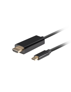 Lanberg CA-CMHD-10CU-0018-BK adaptador de cable de vídeo 1,8 m USB Tipo C HDMI