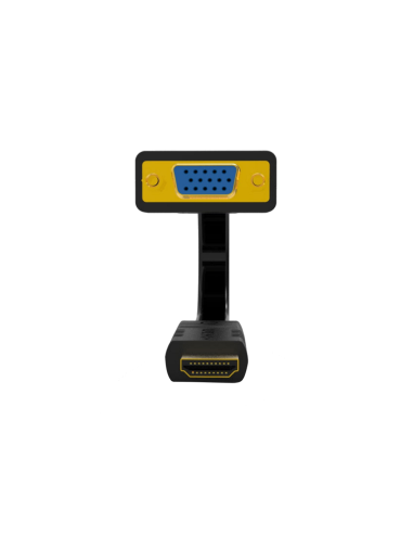 Ewent EW9869 adaptador de cable de vídeo 0,15 m HDMI tipo A (Estándar) VGA (D-Sub) Negro
