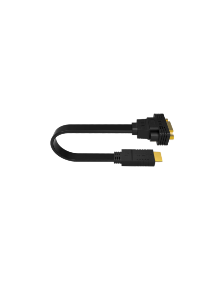 Ewent EW9869 adaptador de cable de vídeo 0,15 m HDMI tipo A (Estándar) VGA (D-Sub) Negro