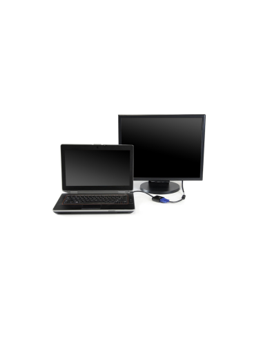 Ewent EW9864 adaptador de cable de vídeo 0,2 m HDMI VGA, 3.5mm Negro