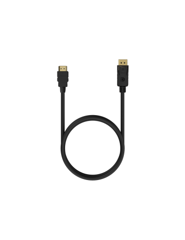 AISENS A125-0551 adaptador de cable de vídeo 1,5 m DisplayPort HDMI tipo A (Estándar) Negro