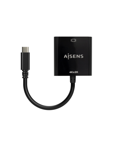 AISENS Conversor USB-C A HDMI 4K@30Hz, USB-C/M-HDMI/H, Negro, 15cm