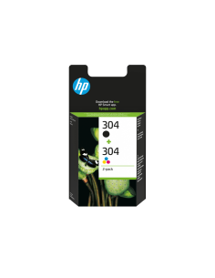 HP Paquete de 2 cartuchos de tinta Original 304 negro/tricolor