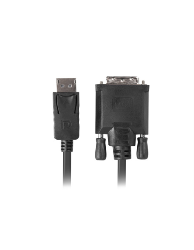 Lanberg CA-DPDV-10CU-0018-BK adaptador de cable de vídeo 1,8 m DisplayPort DVI-D Negro