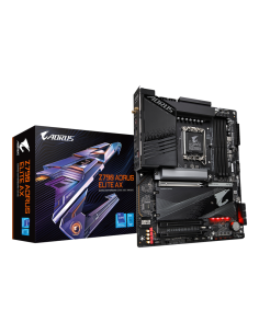 GIGABYTE Z790 AORUS ELITE AX Placa base - Soporta CPUs Intel Core de 14ª generación, 16*+2+1 fases de VRM digital, hasta 7600MHz 2