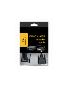 Gembird A-DVID-VGAF-01 adaptador de cable de vídeo 0,2 m DVI-D VGA (D-Sub) Negro