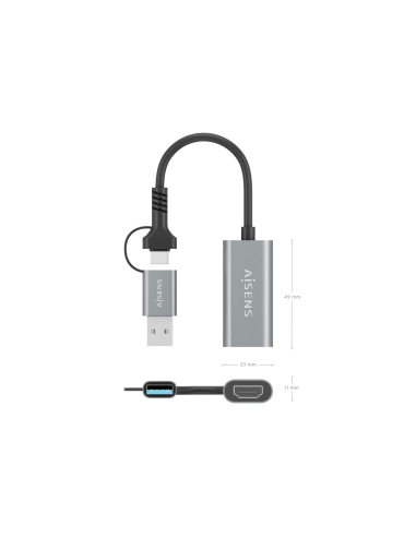 AISENS A109-0913 Adaptador gráfico USB 1920 x 1080 Pixeles