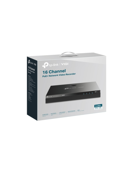 TP-Link VIGI VIGINVR2016H-16MP4TB Negro