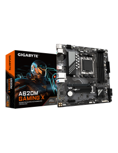 GIGABYTE A620M GAMING X Placa base - Soporta CPUs AMD Ryzen 8000, VRM digital de 8+2+1 fases, hasta 8000MHz DDR5 (OC), 1xPCIe 4. 2