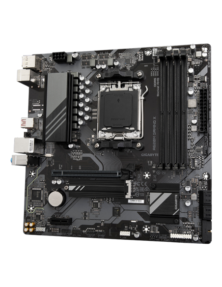 GIGABYTE A620M GAMING X Placa base - Soporta CPUs AMD Ryzen 8000, VRM digital de 8+2+1 fases, hasta 8000MHz DDR5 (OC), 1xPCIe 4.