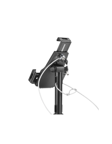 AISENS Soporte Antirobo de Sobremesa / Pared Ajustable (1 Pivote) para Tablet, Negro