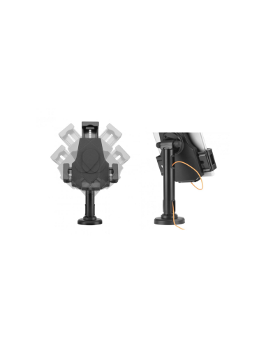 AISENS Soporte Antirobo de Sobremesa / Pared Ajustable (1 Pivote) para Tablet, Negro