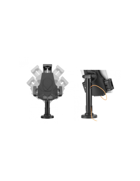 AISENS Soporte Antirobo de Sobremesa / Pared Ajustable (1 Pivote) para Tablet, Negro