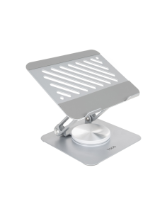 TooQ Soporte de Sobremesa con rotación 360° y ajustable para dispositivos de hasta 13”, Color Plata 2