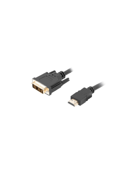 Lanberg CA-HDDV-10CC-0030-BK adaptador de cable de vídeo 3 m HDMI tipo A (Estándar) DVI-D Negro