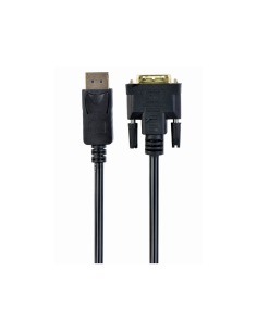 Gembird CC-DPM-DVIM-6 adaptador de cable de vídeo 1,8 m DisplayPort DVI Negro