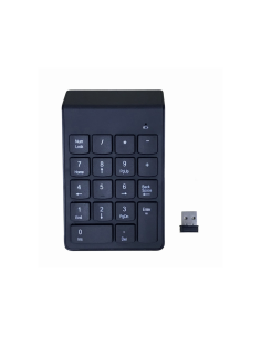 Gembird KPD-W-02 teclado numérico Portátil/PC Bluetooth Negro
