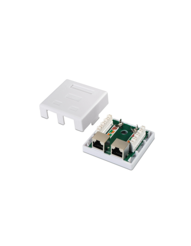 AISENS A139-0304 caja de conexiones de red Cat6 Blanco