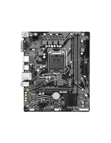 GIGABYTE H510M S2H V3 Placa base - Compatible con procesadores Intel Core 11th CPUs, up to 3200MHz DDR4, 1xPCIe 3.0 M.2, GbE LAN